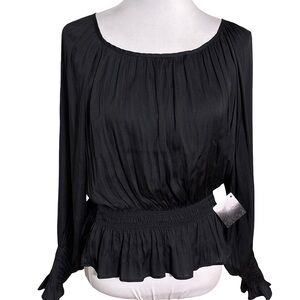 JW Style Chic Black Women's Blouse